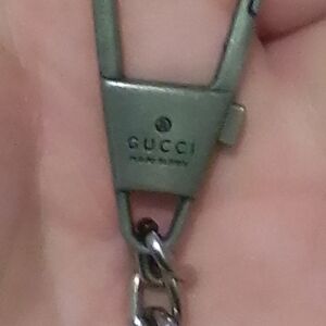 Gucci Silver Keychain for Men